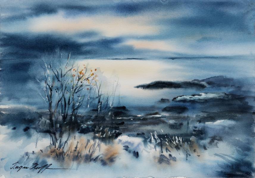 Morgenstemning II av Inger Hoff