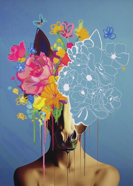 BlomsterHest av Susanne Kittelsen