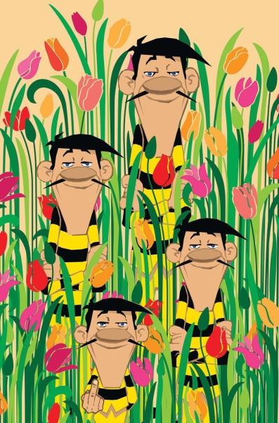 Flipping the bird - colour edition av Ronny Bank