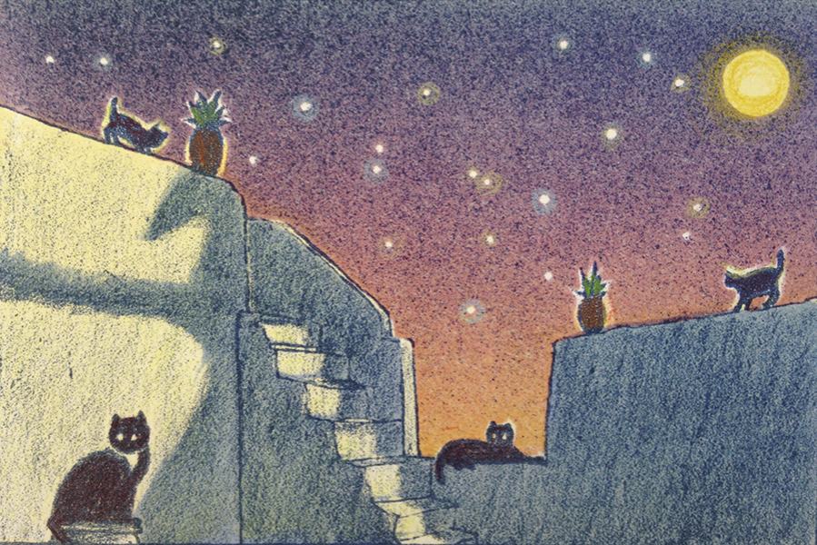 Gresk natt av Bjørn Saastad