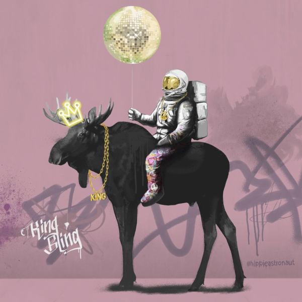 King Bling (rosa) av Rino Larsen