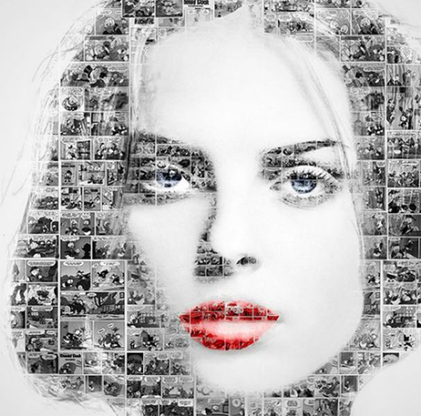 Cartoon facework av Liz Ravn