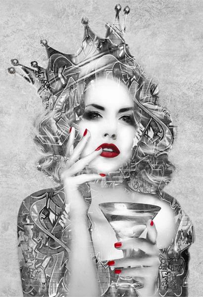 The Queen (silver) av Liz Ravn