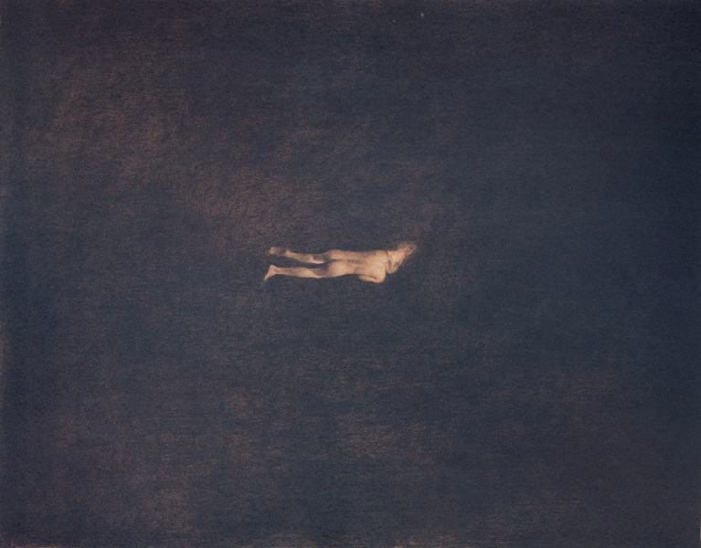 Brennende mann av Odd Nerdrum