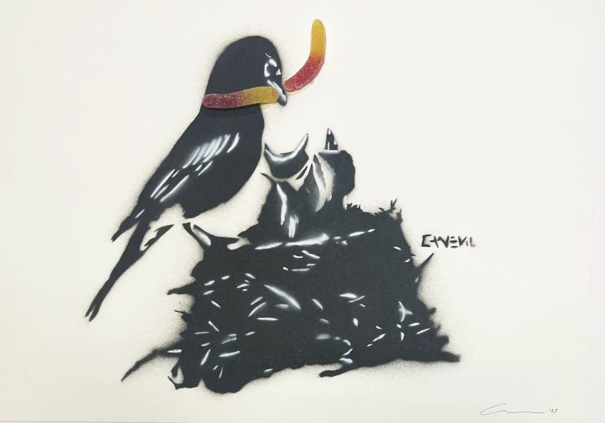 Three little birds (red) av  Canevil